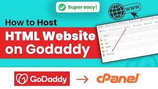 How to host html website on GoDaddy 2024 | Initial Solution