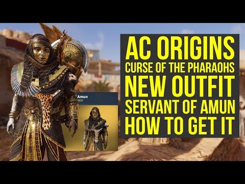 Assassin's Creed Origins Curse of the Pharaohs NEW OUTFIT - Servant Of Amun (AC Origins Outfits) Video