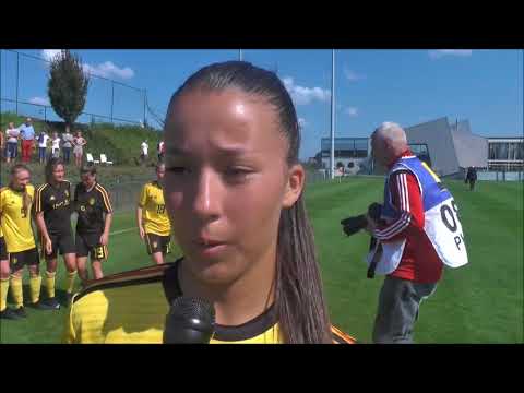 Inara Bouker na Belgian Red Flames U19 - Schotland U19 op 02.09.2018