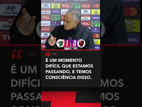 Tite tentou explicar a derrota do Flamengo... #shorts