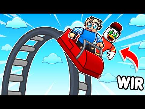 Wir fahren die HÖCHSTE ACHTERBAHN der WELT! 🎢 (Roblox)