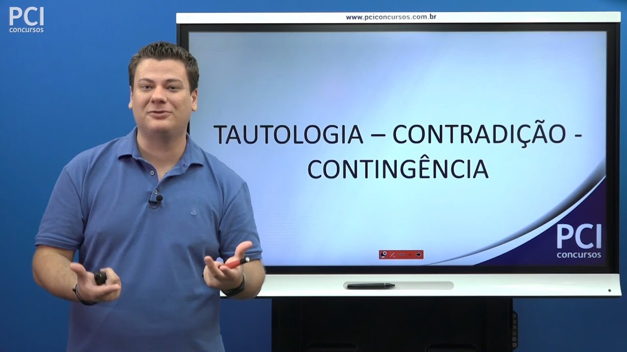 Aula 09 - Tautologia - Contradição - Contingência