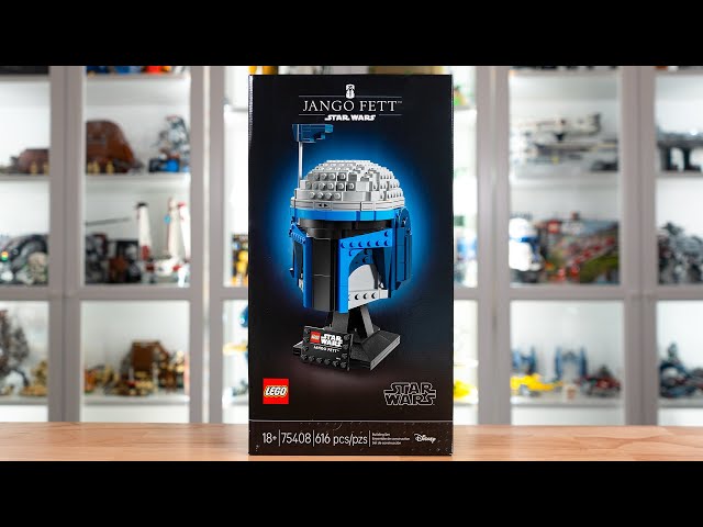 Vídeo relacionado con LEGO Star Wars 75408 Jango Fett Helmet - Mandalorian Model Kit for Adults - Building Set Incl. a Stand, Nameplate & Adjustable Rangefinder Antenna - Gift for Attack of The Clones Fans