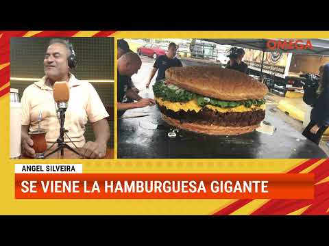 ANGEL SIVEIRA. SE VIENE LA HAMBURGUESA GIGANTE EN FEDERACION. ENTRE RIOS. GASTRONOMIA. TURISMO.