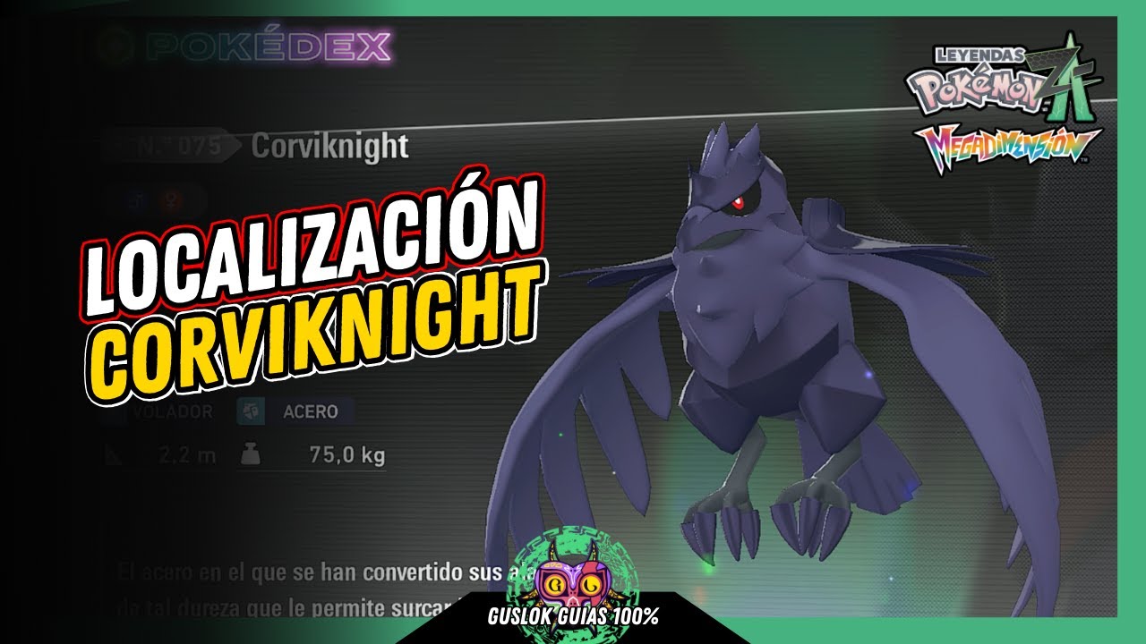 Leyendas Pokemon: Z-A Megadimension – UBICACIÓN de CORVIKNIGHT 💯 | GUÍA 100% 🏆 Leyendas Pokemon: Z-A Megadimension – UBICACIÓN de CORVIKNIGHT 💯 | GUÍA 100% 🏆