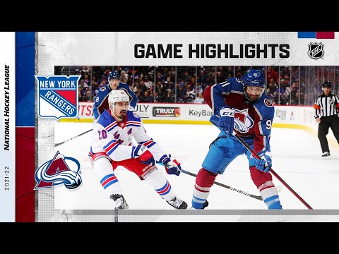 Rangers @ Avalanche 12/14/21 | NHL Highlights
