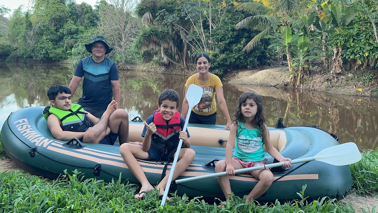 O dia que um amiguinho das crianças veio passar um dia aqui no sítio