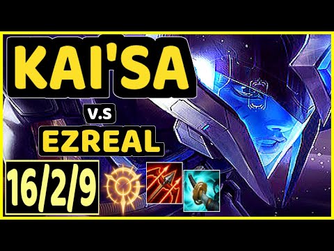 CHRISBERG (KAI'SA) vs EZREAL - 16/2/9 KDA BOTTOM ADC CHALLENGER GAMEPLAY - EUW