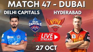 🔴LIVE SRH vs DC SCORECARD | IPL 2020 - 47th Match | Sunrisers Hyderabad vs Delhi Capitals