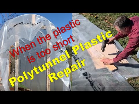 JOINING PLASTIC SHEETS TOGETHER --How to replace greenhouse cover