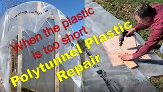 JOINING PLASTIC SHEETS TOGETHER --How to replace greenhouse cover