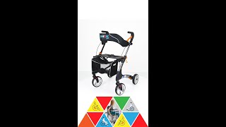 Comfort Plus DY049147L Desenli Aluminyum Rolatör (karbon deseni)