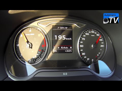 2015 Audi A3 Limousine 2.0 TDI (150hp) - 0-200 km/h acceleration (1080p)