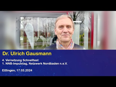 Dr. Ulrich Gausmann - 4. Vernetzung Schnelltest (Kurzinterview)