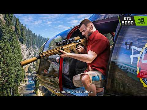 GTA 5 'Predator' Mission 8K Gameplay | RTX 5090 Remastered Graphics MOD