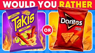 Would You Rather...? 2026 Snack & Junk Food Challenge 🍔🍟🍩 Food Edition | Daily Quiz