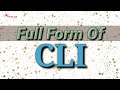 full form of CLI | CLI stands for | CLI Means | Information Technology | Mazaa 108 | #Mazaa108