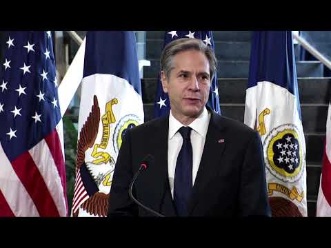 布林肯致力於重建美國的全球外交。 (Blinken commits to rebuilding U.S. diplomacy worldwide)