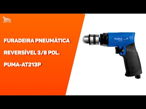 Furadeira Pneumática Reversível 3/8 Pol. 0,459kgfm PUMA-AT213P  - Video