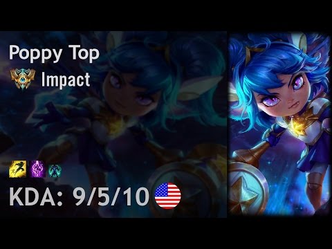 C9 Impact POPPY vs JAYCE Top - Patch 6.24 KR Ranked
