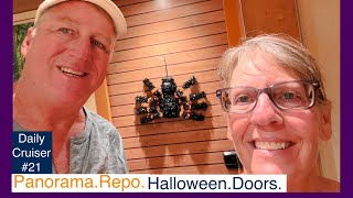 Vlog 21 Halloween Door Decor on Carnival Panorama Repositioning Cruise from Singapore to California
