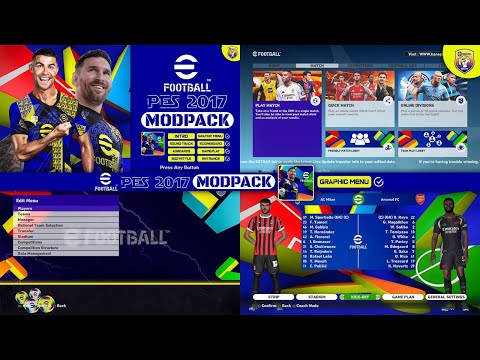 PES 2017 EFootball 2025 Full Mod V1 | PES 2017 PATCH UPDATE 2025 - All in one
