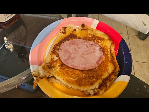 I made the biggest pancake ever for breakfast. 