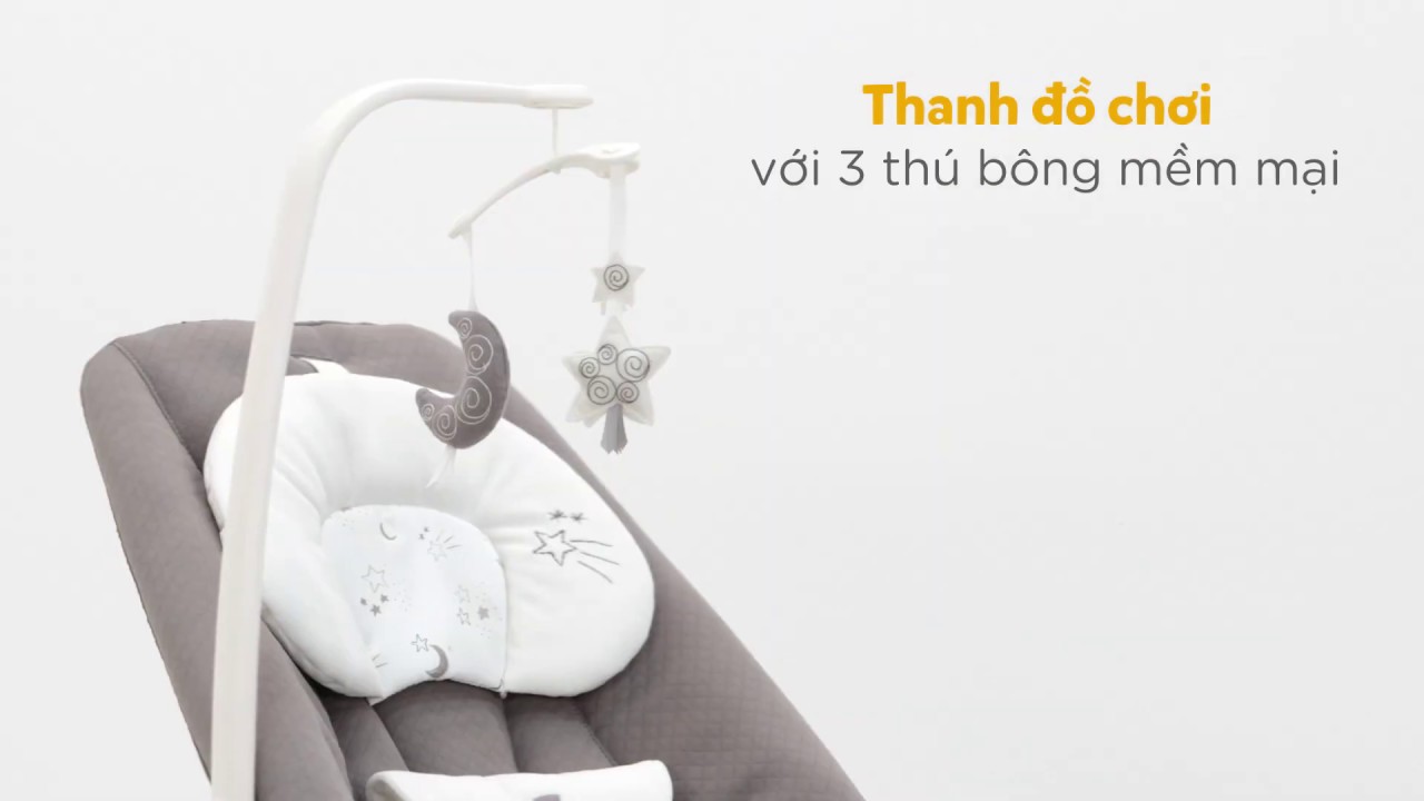 Ghế rung trẻ em Joie Dreamer Flowers Forever