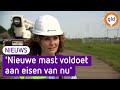 Nieuwe tijdelijke masten in Oosterwolde