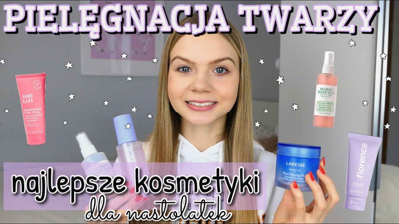 PIELĘGNACJA MOJEJ TWARZY🔥NAJLEPSZE KOSMETYKI DLA NASTOLATEK!🥑🧖🏻‍♀️