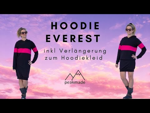 Hoodie Everest inklusive Verlängerung zum Hoodiekleid