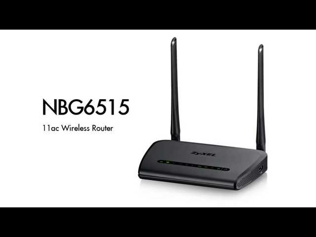 Video teaser for Zyxel NBG6515 - AC750 Dual-Band Wireless Gigabit Router