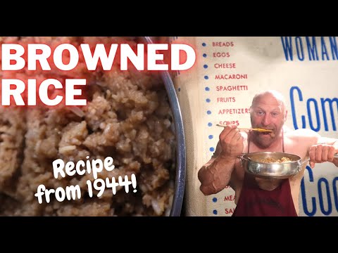 Old Fashioned BROWNED RICE Recipe! Vintage Recipe From 1944!