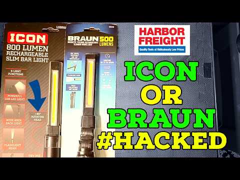 Harbor Freight Icon Slim Light vs Braun Slim Light