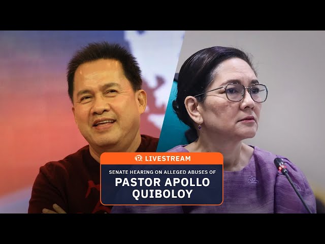 LIVESTREAM: Senate hearing on alleged abuses of Pastor Apollo Quiboloy