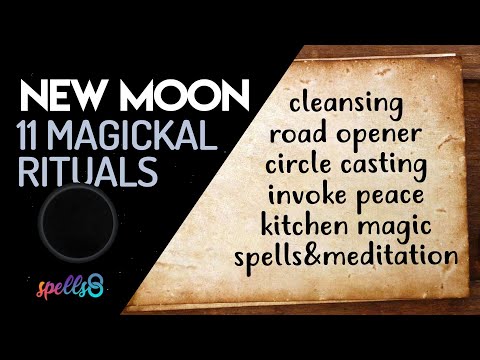 🌑 New Moon Spells & Rituals for Beginners: What to do on a NEW MOON?