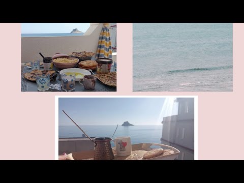 أجواء عائلية🩵 الصيف و البحر 🌊🌊 شنوة صار و كيف أكلنا سمك طازج 🐟💙🩵يا ترى  اصطدنا بالصنارة  🌞🐟