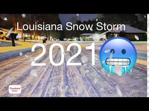 Louisiana snow storm 2021