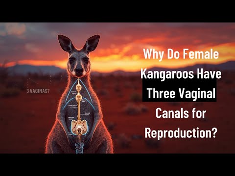 Why Do Female Kangaroos Have Three Vaginal Canals for Reproduction