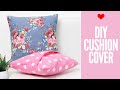 DIY Cushion Covers Pillow Covers How To Make A Pillow REALLY Fast