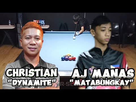 Christian "DYNAMITE" 🆚 Team MATABUNGKAY AJ MANAS 🎱 10 BALLS | PAREHAS🔥