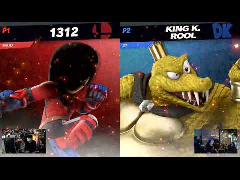 Smash Reach Winners Top 16- Marx (Mii Brawler) vs. Vash (King K. Rool)