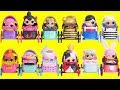 LOL Surprise Dolls Mix Custom Strollers With Lil Sister Fuzzy Pets Toy Egg Videos