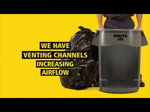 Product video for [{"languageId":6,"languageCode":"en-AU","propertyValue":"BRUTE® Vented Waste Container - 121L, Grey"}]