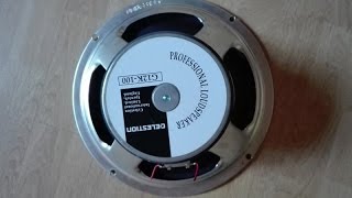 Video thumbnail for Celestion G12K100 demo by phillip lassor