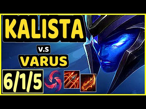 DOUBLELIFT (KALISTA) vs VARUS - 6/1/5 KDA BOTTOM ADC CHALLENGER GAMEPLAY - NA