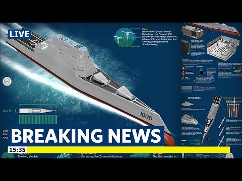 Futuristic USS Zumwalt Navy's Stealthy Mega Destroyer