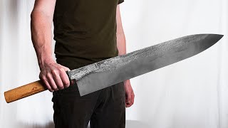 Forging the World's LARGEST CHEF KNIFE!
