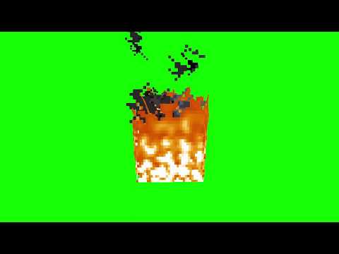 Minecraft FIRE Green Screen Effect - minecraft green screen fire effects free download
