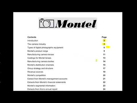 CIMA MCS August 2018 - Montel - Pre-seen Analysis
